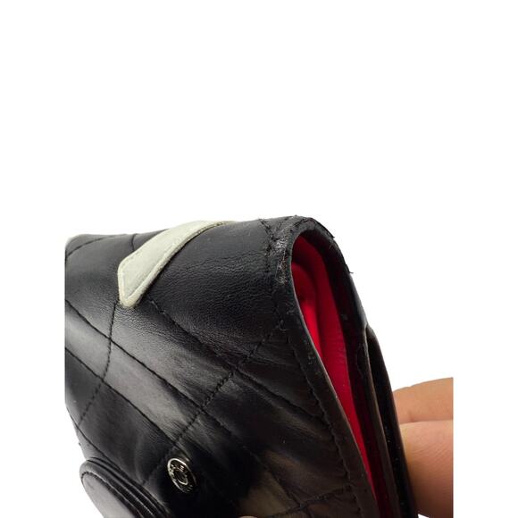 Chanel Black/White Quilted Ligne Cambon Bifold Kisslock Wallet*FULL Inclusion - Picture 13 of 16